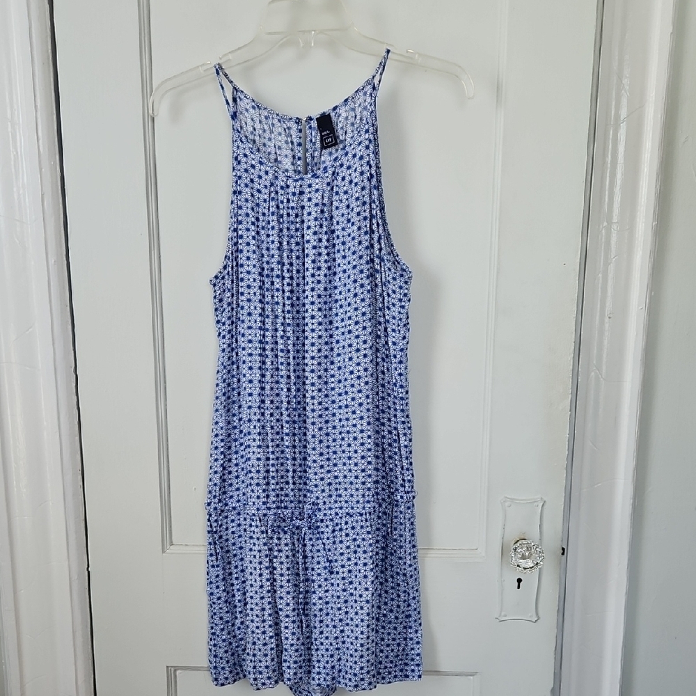 Gap Blue/ White Romper- L